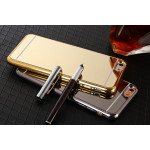 Wholesale iPhone 7 Plus Mirror Shiny Hybrid Case (Champagne Gold)